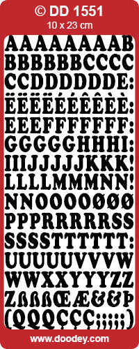 DD1551 Alphabet Peel off