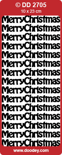 DD2705 Merry Christmas Large Peel off