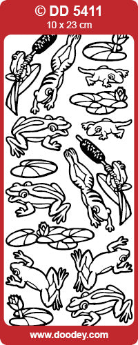 DD5411 Frogs Peel Off