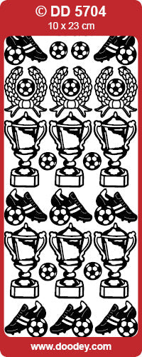 DD5704 Football Trophy Peel Off