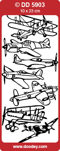 DD5903 Vintage Planes Peel Off