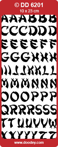 DD6201 Oriental Alphabet Peel Off
