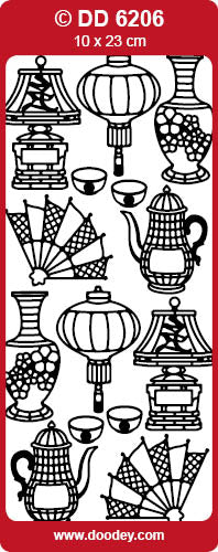 DD6206 Oriental Objects Peel Off