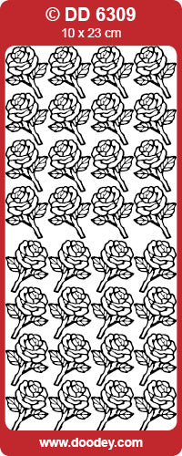 DD6309 Rose Stems Peel Off
