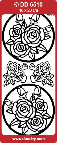 DD6510 Roses Window Peel Off