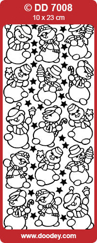 DD7008 Snowman Peel Off