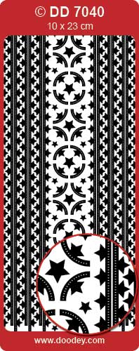 DD7040 Xmas Frames Starway Peel Off