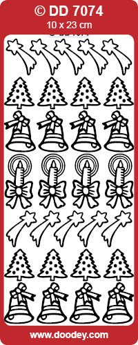 DD7074 Xmas Day / Candles Peel Off