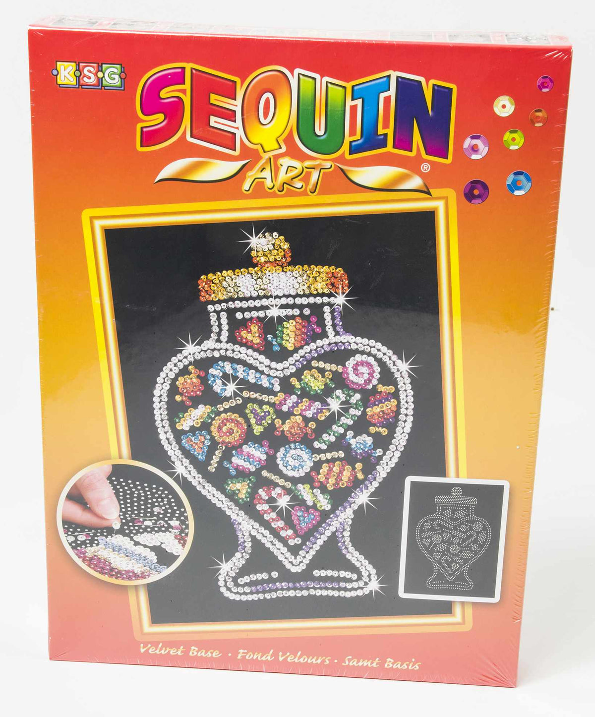 Sequin Art Orange Series