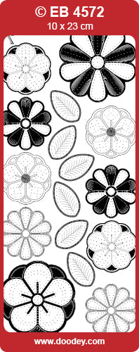 EB4572 Mixed Flowers Embroidery Peel Off