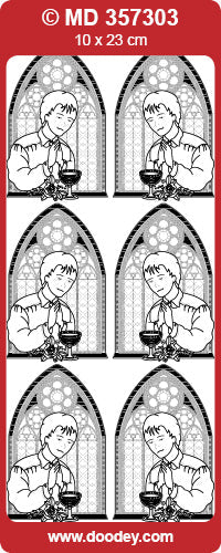 MD357303 Communion Boy Double Embossed Peel Off