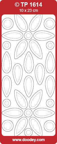 TP1614 Flower Petals Transparent Peel Off