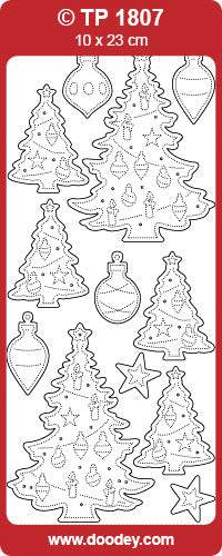 TP1807 Christmas Tree Transparent Peel Off