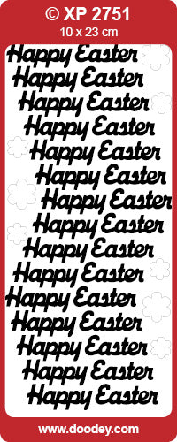 XP2751 Happy Easter Prismatic Peel off