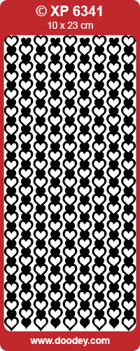 XP6341 Frame of Hearts Transparent Peel off