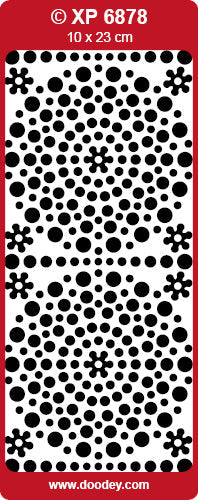 XP6878 Polka Dot Gem Stones Holographic Peel Off