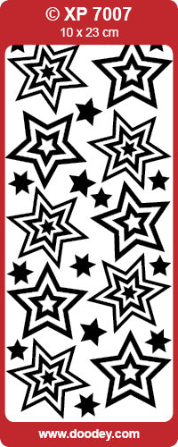 XP7007 Stars in Stars Transparent Peel off