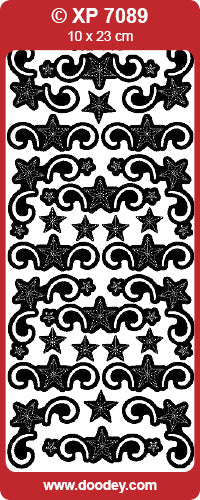 XP7089 Christmas Corners Holographic Peel Off