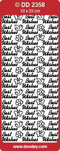 DD2358 Best Wishes Peel Off