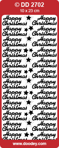 DD2702 Happy Christmas Peel off