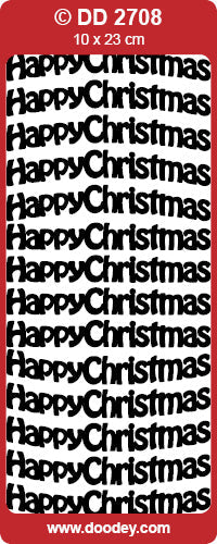 DD2708 Happy Christmas Large Peel Off