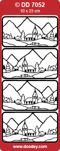 DD7052 Alpine Snowscene Peel Off