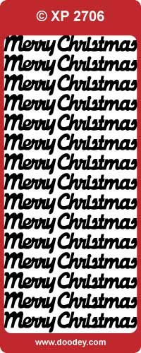 XP2706 Merry Christmas Prismatic Peel off