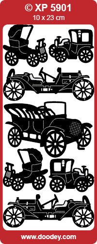 XP5901 Old-Timers/Cars Transparent Peel off