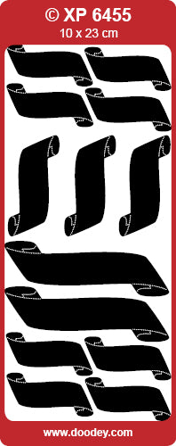 XP6455 Scroll Banners Transparent Peel off