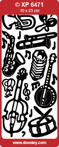 XP6471 Music Instruments Prismatic Peel off