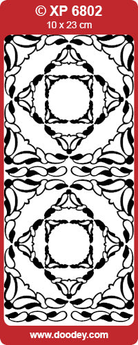 XP6802 Corners, Diane Transparent Peel off