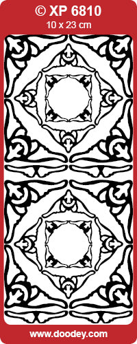 XP6810 Corners Caroline Holographic Peel Off