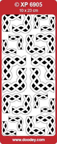 XP6905 Plaited Corners Transparent Peel off