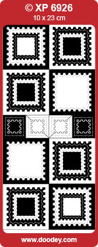 XP6926 Stamp Frame Transparent Peel off