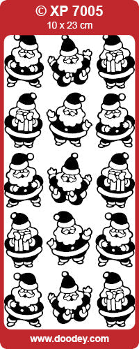 XP7005 Santa Claus Holographic Peel Off